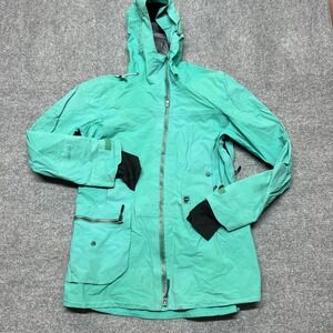 Orage GORE-TEX Pro Jacket Womens Large Green Hooded Ski Snow Shell Waterproof